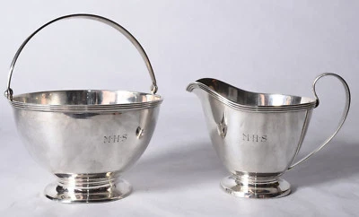 Antigua cesta de crema y azúcar de plata esterlina Art Deco de Tiffany & Co. - 11 oz Foto 1 de 4