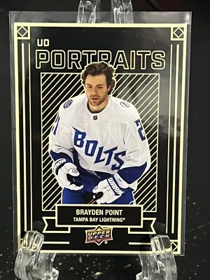 BRAYDEN POINT------2022-23 UPPER DECK-----PORTRAITS----TAMPA BAY--FREE SHIPPING - Image 1 of 2