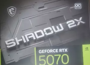 C0 MSI Shadow 2X OC NVIDIA RTX 5070 12GB GDDR7 GFX card Brand New - Picture 1 of 1