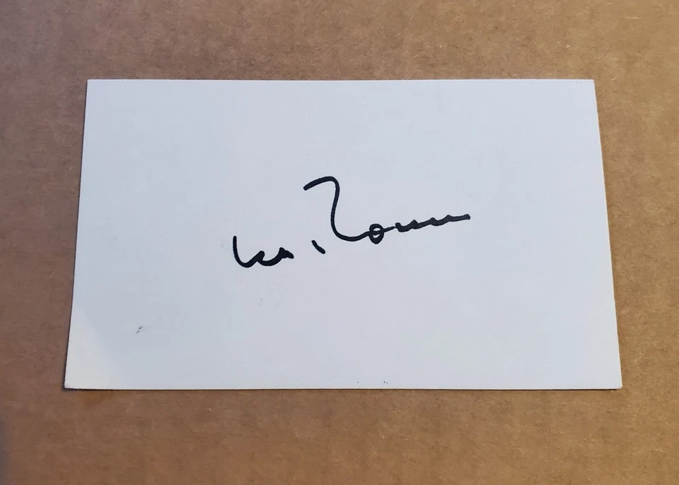 AL ROSEN Signed Autographed 3X5 Index Card INDIANS  - Image 1 of 1