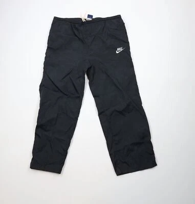 Vintage 80s Nike Mens Medium Distressed Travis Scott Mini Swoosh Wide Leg Pants - Image 1 of 4