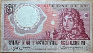 PAYS-BAS BILLET DE 25 GULDEN 1955 (BILL 182) RECHERCHÉ !!! - Picture 1 of 3