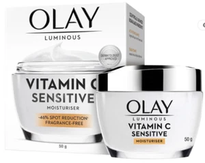 Olay Luminous Niacinamide Vitamin C Sensitive Moisturiser - RRP $60. Freeship - Picture 1 of 4
