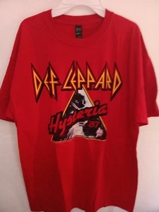 DEF LEPPARD " HYSTERIA '87 " LARGE t shirt new - Picture 1 of 3