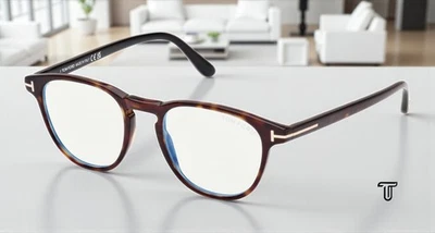 Tom Ford FT5899 B 052 塑料深哈瓦那 48 毫米男式眼镜 — 第 1/4 张图片