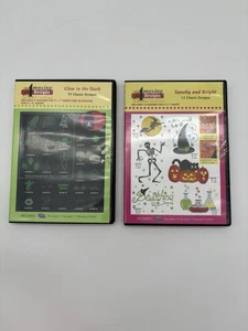 2 Amazing Designs Halloween Embroidery CDs: Spooky & Bright, Glow in the Dark - Picture 1 of 8