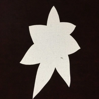 Antique Japanese Katagami Kimono Stencil Katazome Leaf Autumn Maple C765 - Image 1 of 4