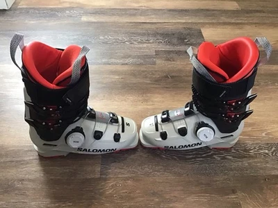 Salomon S Pro Supra, Boa, Flex 120, talla 25/25,5 blanco, rojo y negro Foto 1 de 4