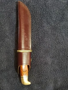 Buck 119c Fixed Blade With Leather Buck Sheath - Picture 1 of 6