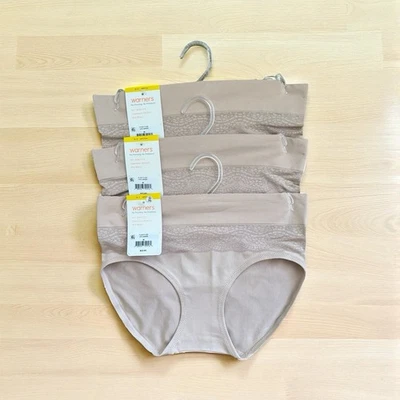 Bragas hipster Warner’s No Pinch No Problems 3 pares para mujer medianas 6 beige ¡Nuevas! Foto 1 de 4