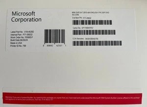 Microsoft Windows Server 2019 Datacenter 16 Core DVD Sealed - Picture 1 of 1