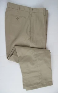LANDS END khaki fleckenabweisend einfache Vorderseite Chino Hose Herren 27 x 26 NEU - Bild 1 von 9