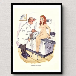 Doug Sneyd Playboy Magazine Cartoon Art Poster Erotic Comic Wall Art Print Gift - Picture 1 of 21