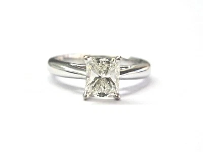 Scott Kay Princess Cut Diamond White Gold Solitaire Engagement Ring I-VS2 1.03Ct - Image 1 of 4