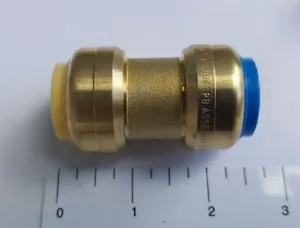 50) GIUNTI PUSH FIT CONVERSIONE 3/4" X 3/4" PB (POLIBUTILENE) - Foto 1 di 3