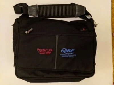 Swiss Army Victorinox Black Canvas Messenger Laptop Briefcase Shoulder Bag A! - Image 1 of 4