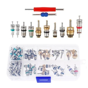 102pcs/Set Car R12 & R134a Air Conditioner Valve Core Remover Installer Kit - Picture 1 of 12