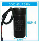 CD60 Motor Start Capacitor, Mfd 47uF /64uF/75uF/80uF/88-108uF, 330 VAC, 50/60 Hz