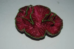 Detailed Aquarium Coral Reef Decoration Crimson Sponge Type 11 x 9 x 5 cms Sea - Picture 1 of 7