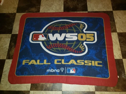 2005 MLB Baseball WORLD SERIES BLANKET Chicago White Sox vs Houston Astros Cover