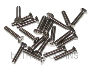 20-SS M5-0.8 X 25MM PFH PHILLIPS CABEZA PLANA MÁQUINA MÉTRICA TORNILLOS ACERO INOXIDABLE - Imagen 1 de 1