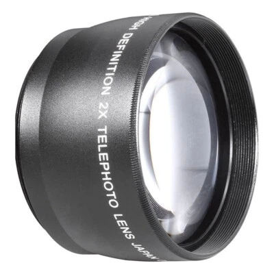 49/52/55/58mm 2X Telephoto Lens Teleconverter Lens for Canon Nikon Sony Pentax  - Image 1 of 4
