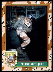 1991 Topps Desert Storm #69 Prepararsi a saltare - Foto 1 di 2