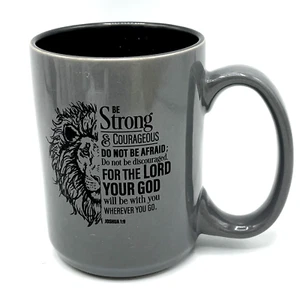 Tazza da caffè Be Strong & Corageous Christian Art Regali - Foto 1 di 6
