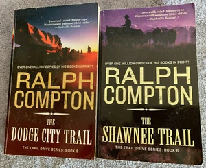 The Dodge City & Shawnee Trail Drive Series 2 Ralph Compton Western Novels,Books - Picture 1 of 1