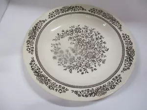 VTG Royal China Sussex Cavalier Ironstone Brown Floral Dinner Plate 11.25" USA - Picture 1 of 6