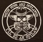 Merican Outfitters (2Nd) When Guns R Outlawed I'll Become.. Long Sleeves Shirt