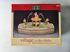 New Lemax Village Collection Lighted Village Square Fountain #14663 NOS MIB 2001