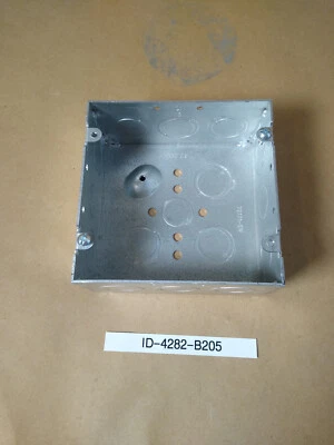 NEW Steel City GARVIN 72171-SW, 4-11/16 Square Box, Steel, 42 cu-in 16 Knockouts