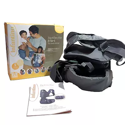 Porta-assentos Infantino Hip Rider Plus 5 em 1 porta-bebês conversível quadril, cinza - Imagem 1 de 3