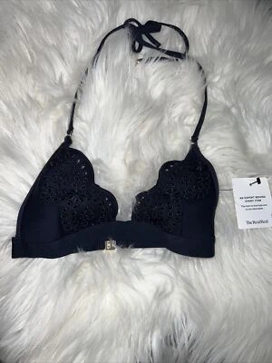 Top de bikini triángulo con ojales para mujer Stella McCartney talla XS Foto 1 de 4