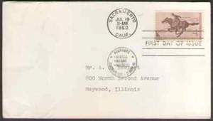 US. 1154. 4c. Pony Express Centennial Issue. FDC. 1960 -1 - Picture 1 of 1