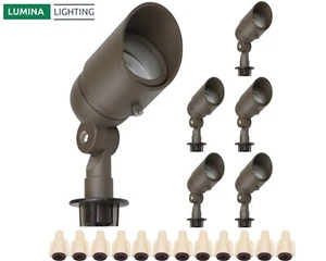 5W Outdoor Spotlights (6-Pack) 12V Low Voltage Spotlights - Landscape Spotlights - Picture 1 of 10