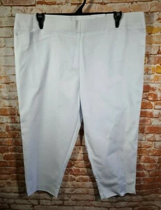 Nuevo con etiquetas pantalón para mujer talla 20 W carril blanco cómodo pierna recta recortada precio de venta sugerido por el fabricante $59.99 - Imagen 1 de 3