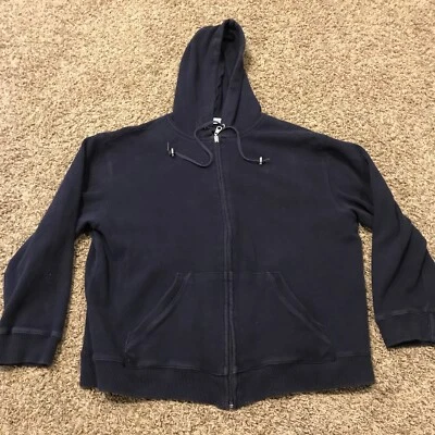 Marsh Landing Petites Jacket Women’s Blue  Sz PL Hooded Soft Has Pockets A35 - Image 1 of 3