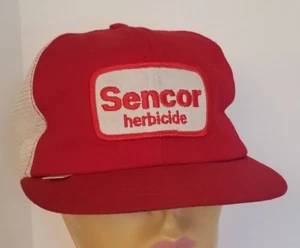 De Colección Sencor Herbicida Rojo Blanco Snapback MOBAY Granjero Malla Hipster Sombrero Gorra - Imagen 1 de 7