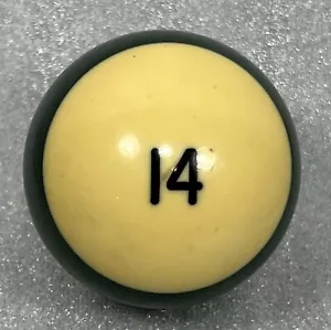 Repuesto de piscina de billar vintage a rayas baquelita 14 bolas probado 2 1/4" estándar - Imagen 1 de 4