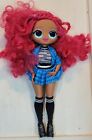 LOL Surprise OMG Class Prez Fashion Doll - Pink Curly Hair in Blue Outfit C337G 