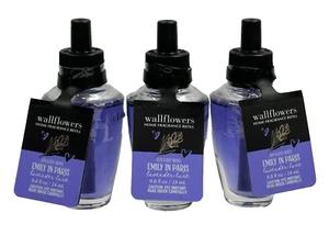 NEW 3 BATH & BODY WORKS LAVENDER LUXE HOME WALLFLOWERS REFILL BULB 0.8 FL OZ SET - Picture 1 of 4