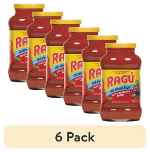 (6 pack) Ragu Old World Style Meat-Flavored Pasta Sauce, 24 oz - Picture 1 of 11