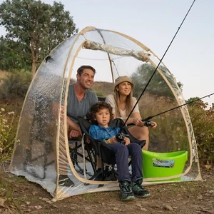 Sports Tent Instant Pop-Up Tent Shelter Weather Proof PVC Clear Tent Bubble Tent - Picture 1 of 21