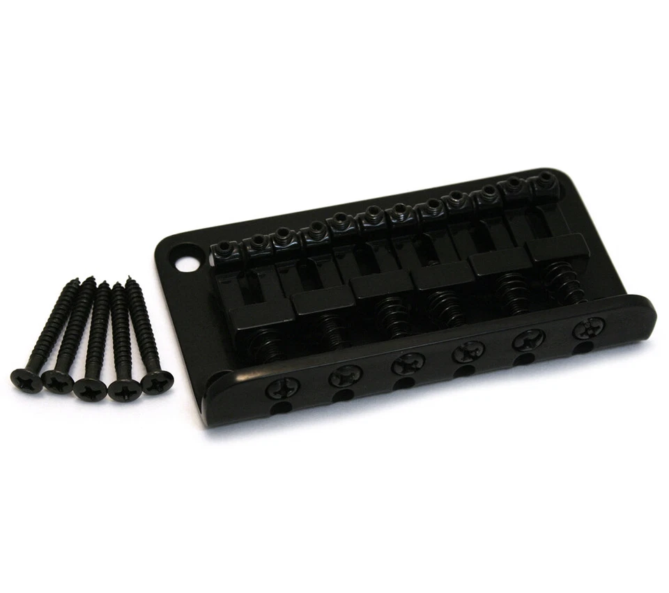 006-2375-000 Black Squier Bullet Top Load Hardtail Guitar Bridge Strat/Tele - Image 1 of 1