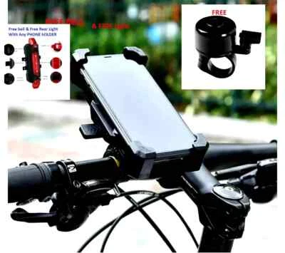 Supporto Cellulare Bicicletta 8 Staffe Supporto per Manubrio Moto Scooter Bici - Immagine 1 di 4