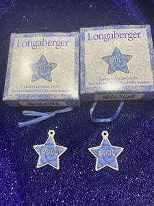 Longaberger Pottery Century Star 2000 TIE-ON Celebration 22 Yrs. Old - Picture 1 of 2
