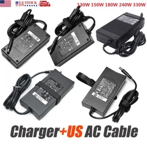 130/150/180/240/330W  Laptop Charger for Dell R1 R2 Gaming G3 G7 Power Adapter - Picture 1 of 17