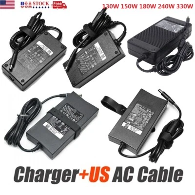 130/150/180/240/330W  Laptop Charger for Dell R1 R2 Gaming G3 G7 Power Adapter - Image 1 of 4